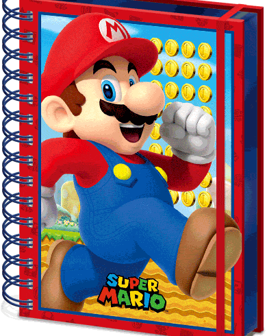 Super Mario Notebook (3D Lenticular)
